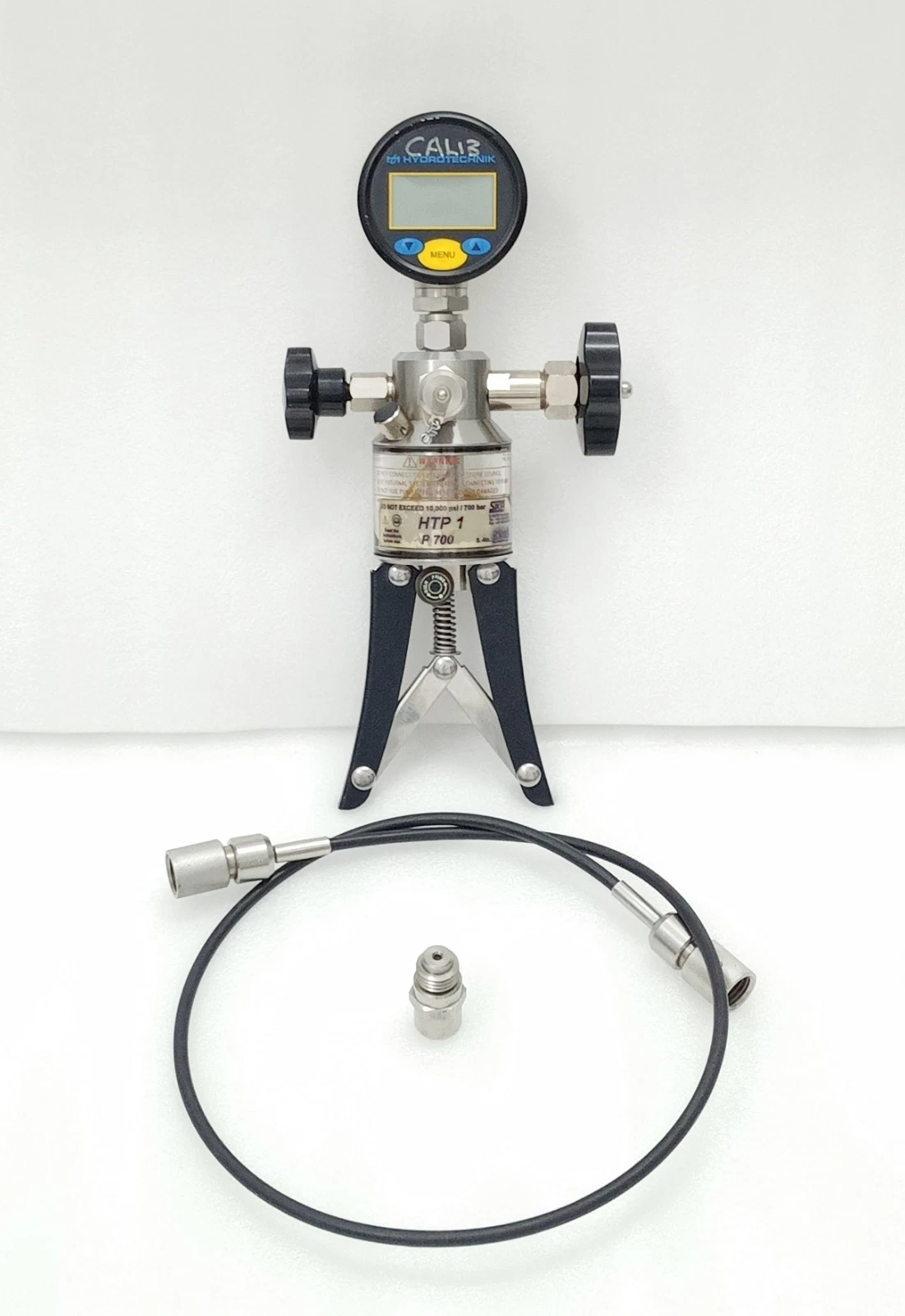 Hydraulic Pressure Pump Sika HTP1 P 700 Bar With 600 Bar Pressure Gauge DPM 600